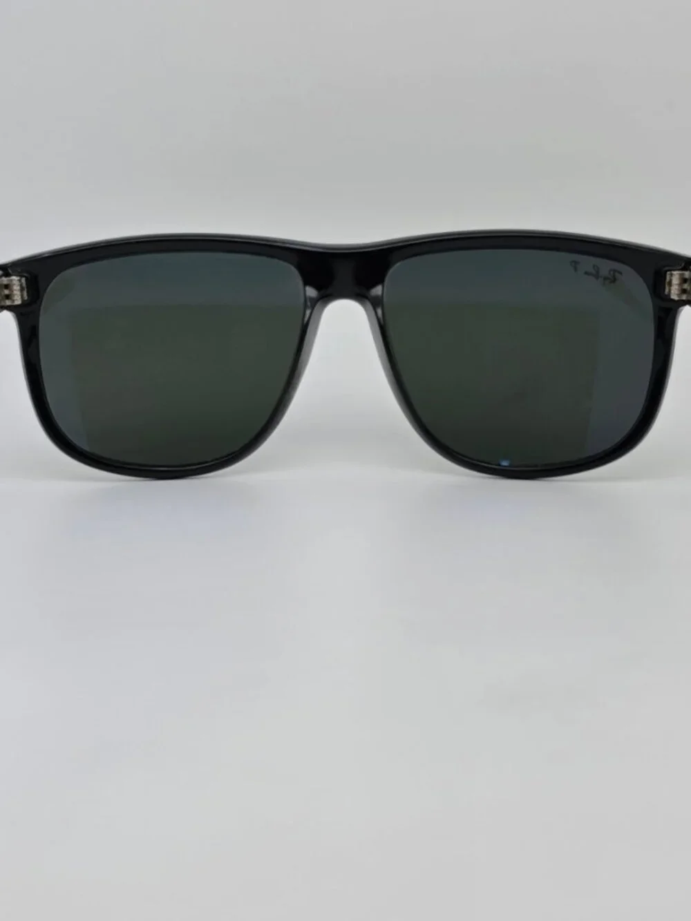 Ray-Ban RB4147 601/58 Boyfriend Black Frame Polarized Green Lens Sunglasses 60mm